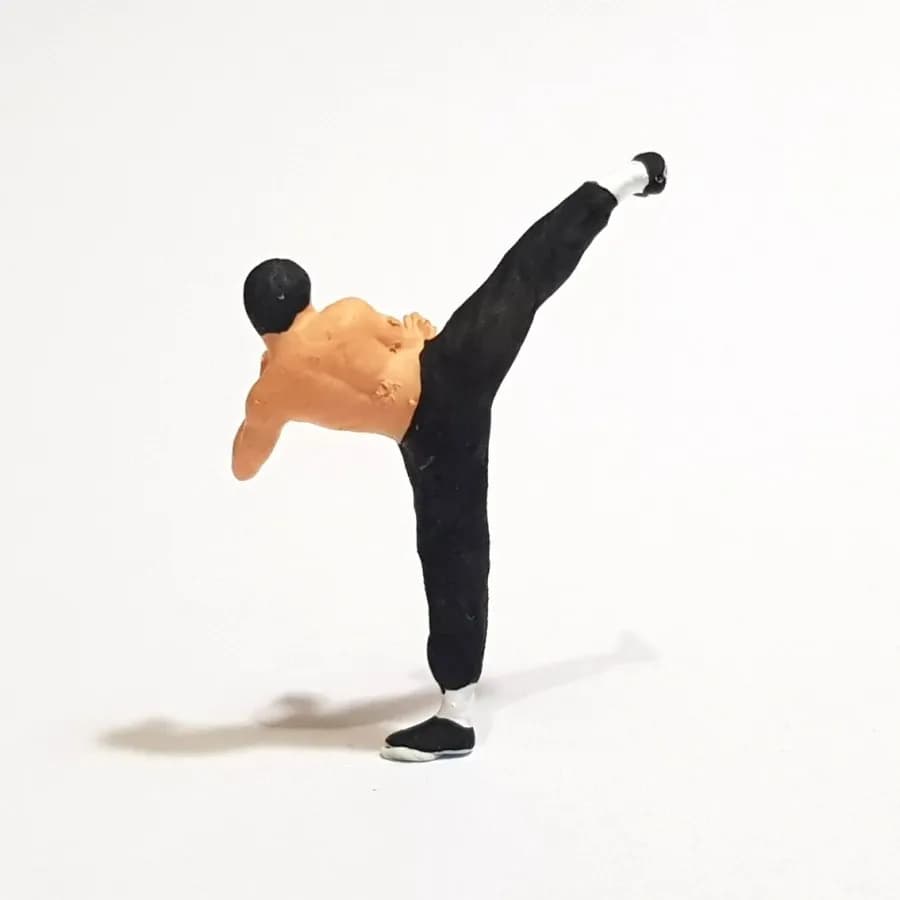 Miniature toy Figure Bruce Lee skala 1-64 diorama diecast thumbnail 5