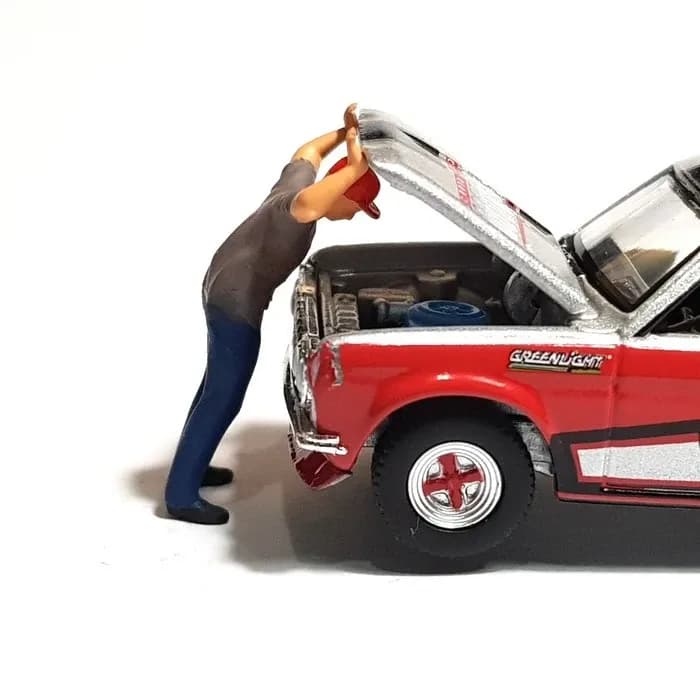 Miniature toy Figure Rohman bengkel skala 1/64 diorama diecast thumbnail 2