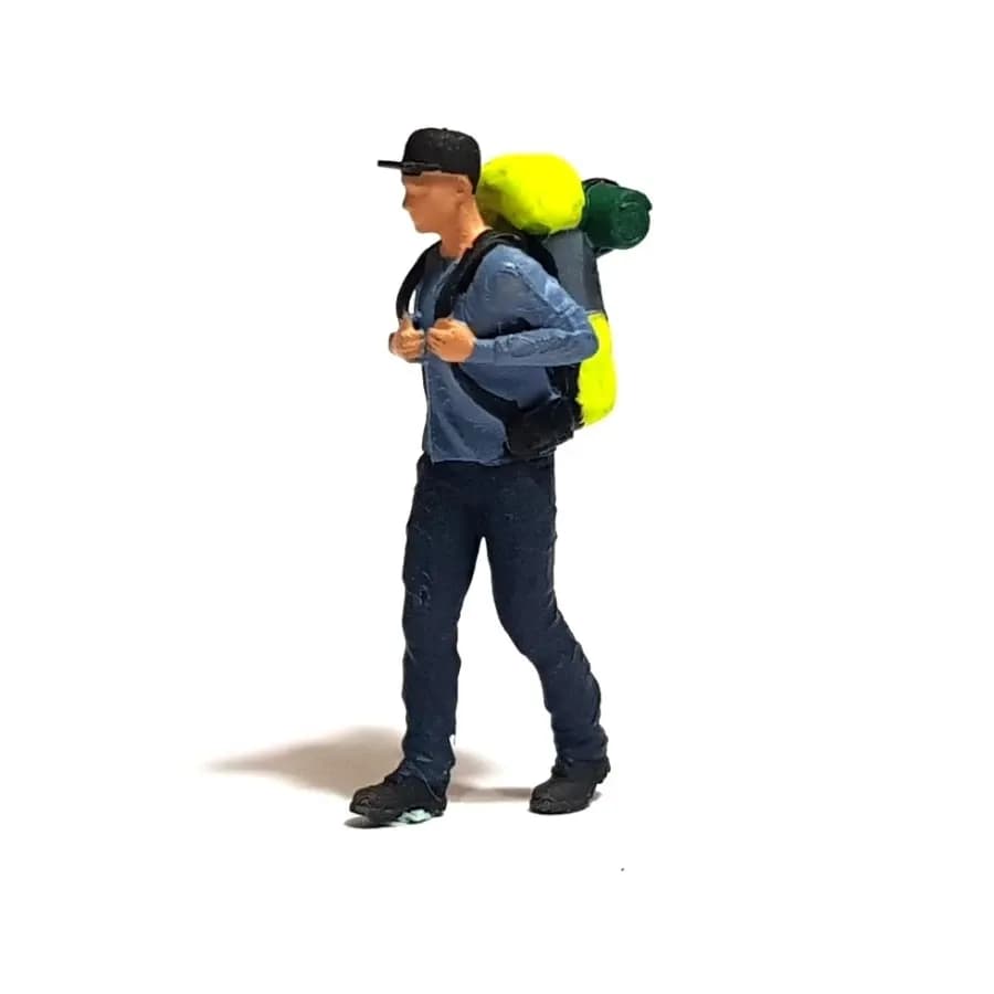 Miniature toy figure Hardian trekking camping skala 1-64 diorama diecast thumbnail 2