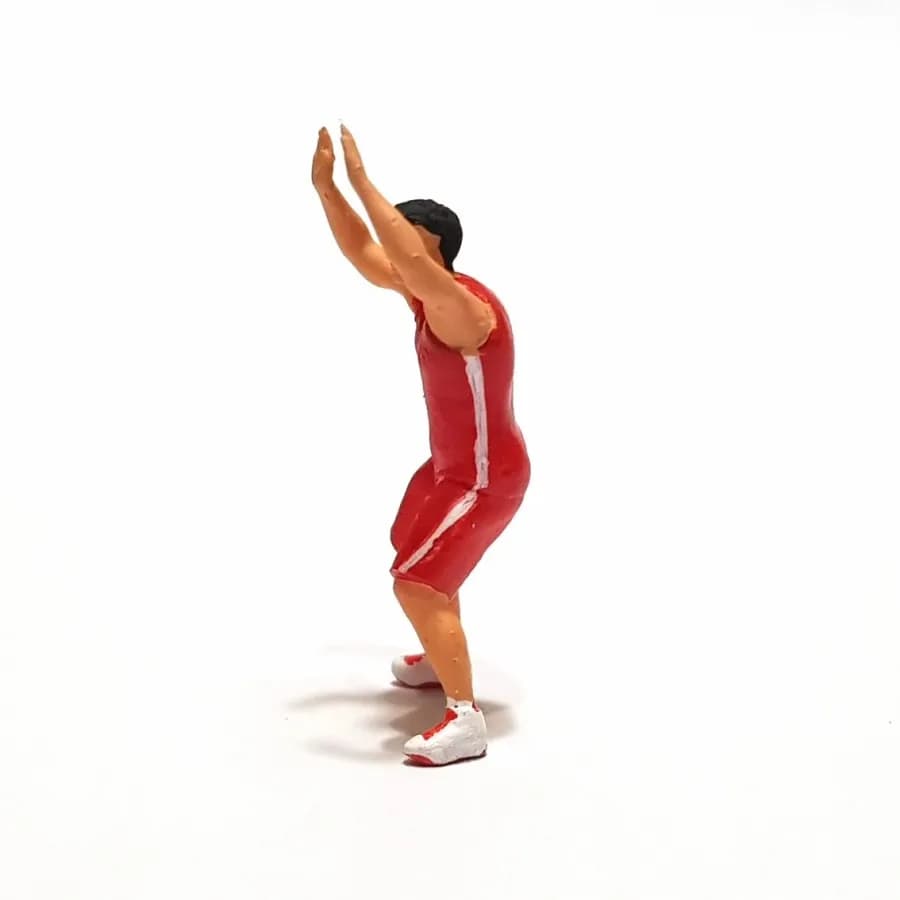 Miniature toy figure Sanbari basket skala 1/64 diorama thumbnail 3