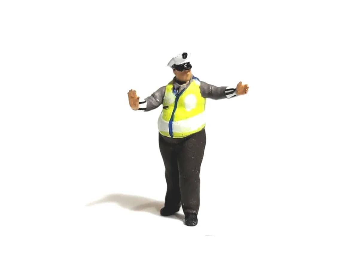 Miniture toy Figure Joko Santoso Polisi Polantas skala 1-64 thumbnail 3
