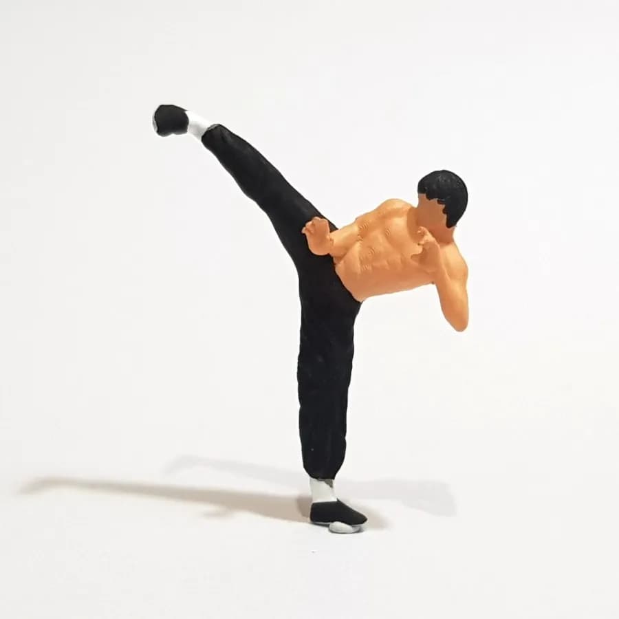 Miniature toy Figure Bruce Lee skala 1-64 diorama diecast thumbnail 3