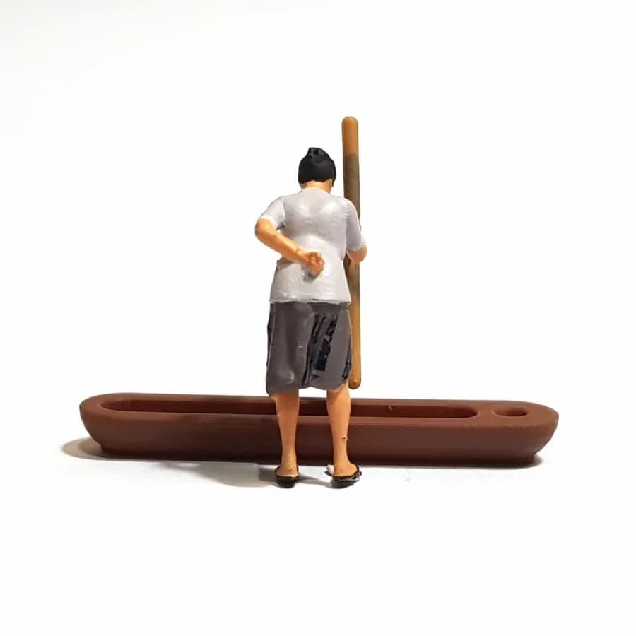 Miniature toy figure Makde menumbuk padi skala 1/64 diorama miniature thumbnail 3