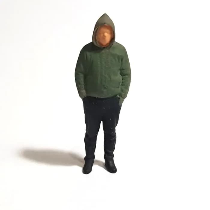 Miniatur toys Figure Rian hoodie skala 1/64 diorama thumbnail 2