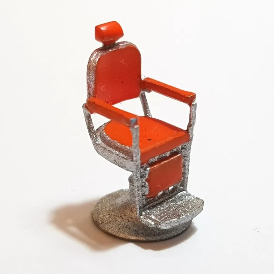 Kursi cukur barber chair skala 1/64 diorama miniature thumbnail 4