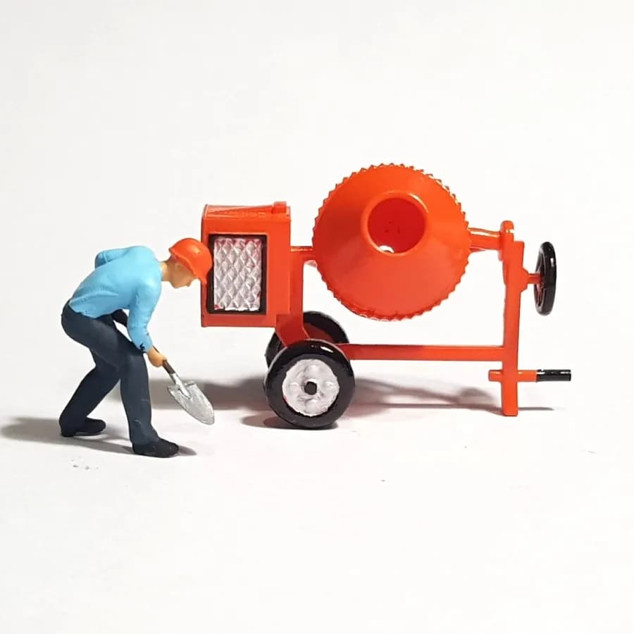 Miniature toy Mesin molen kecil konstruksi cor skala 1/64 diorama thumbnail 5