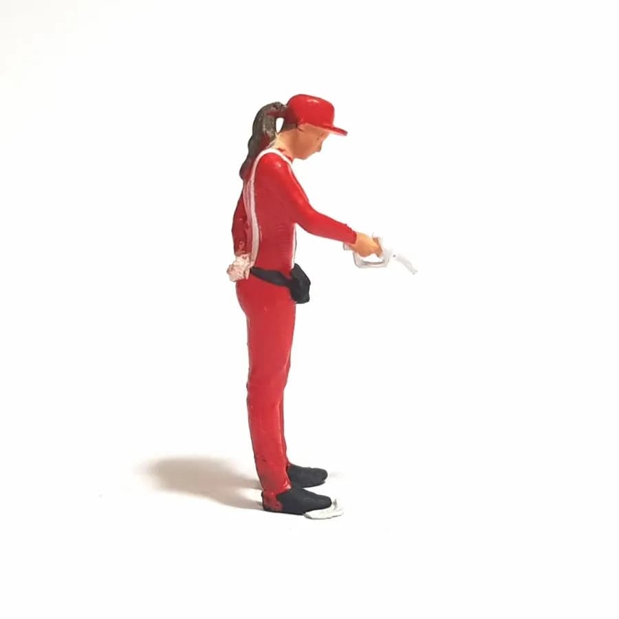 Miniature toy Figure Minarti petugas SPBU skala 1/64 diorama diecast thumbnail 6