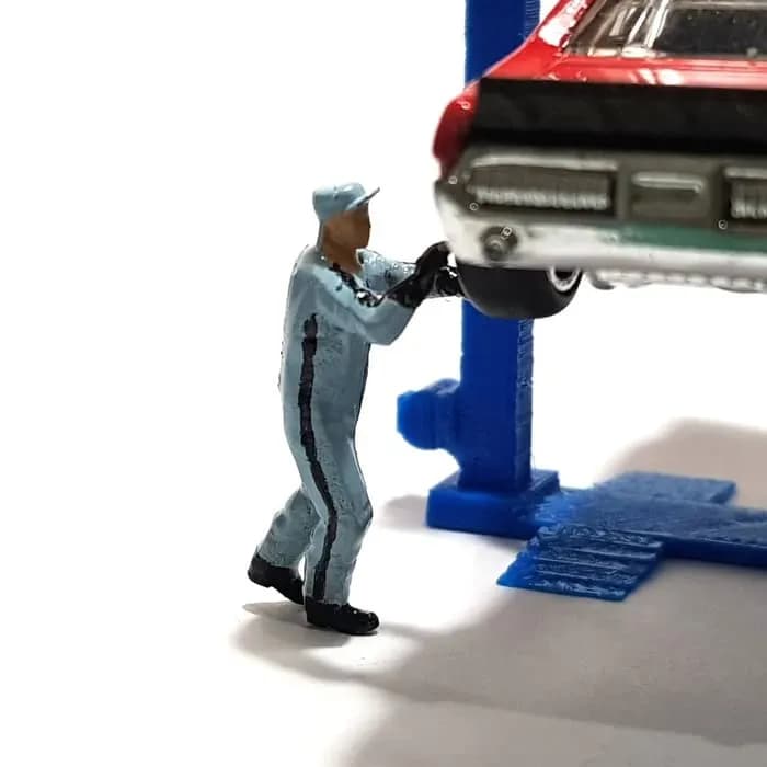 Mahmud Kang bengkel spooring skala 1/64 diorama miniature toy thumbnail 3