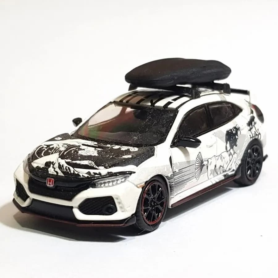 Roofbox thule slim skala 1/64 diorama miniature thumbnail 3