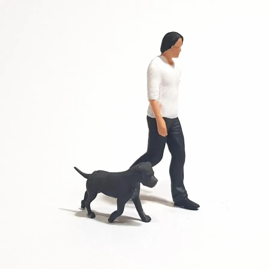 Miniature toy figure John Wick kaos skala 1/64 diorama thumbnail 5
