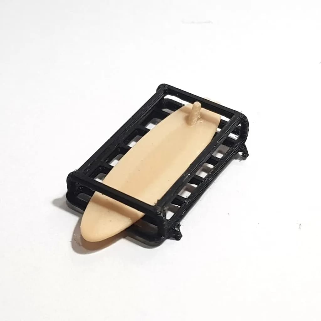 Roofrack surf board wagon skala 1/64 miniature toy thumbnail 2