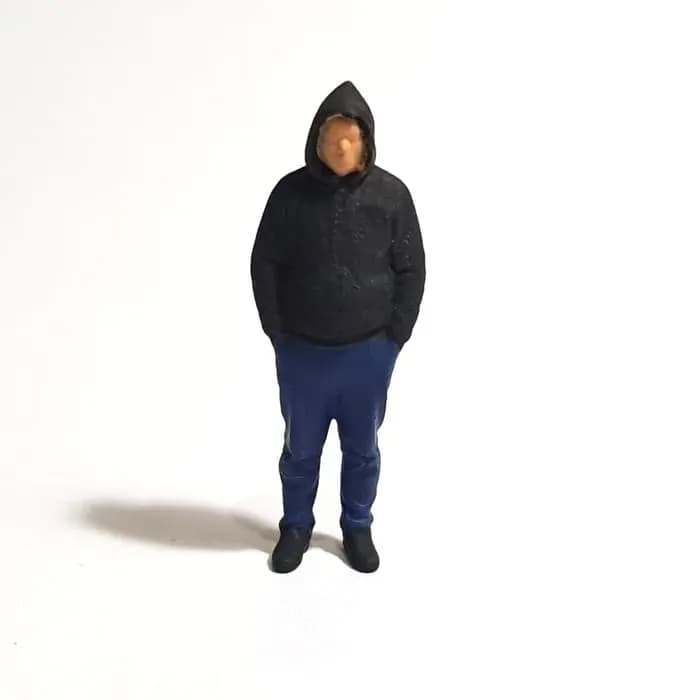 Miniatur toys Figure Rian hoodie skala 1/64 diorama thumbnail 5