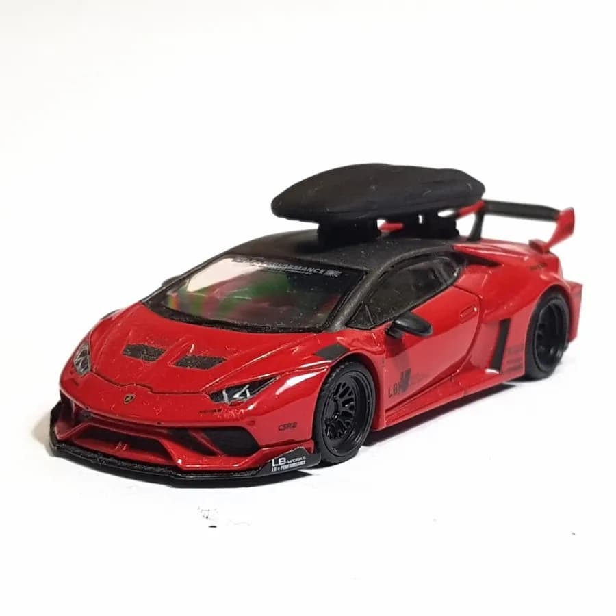 Roofbox sport car lamborghini skala 1/64 diorama miniature thumbnail 2