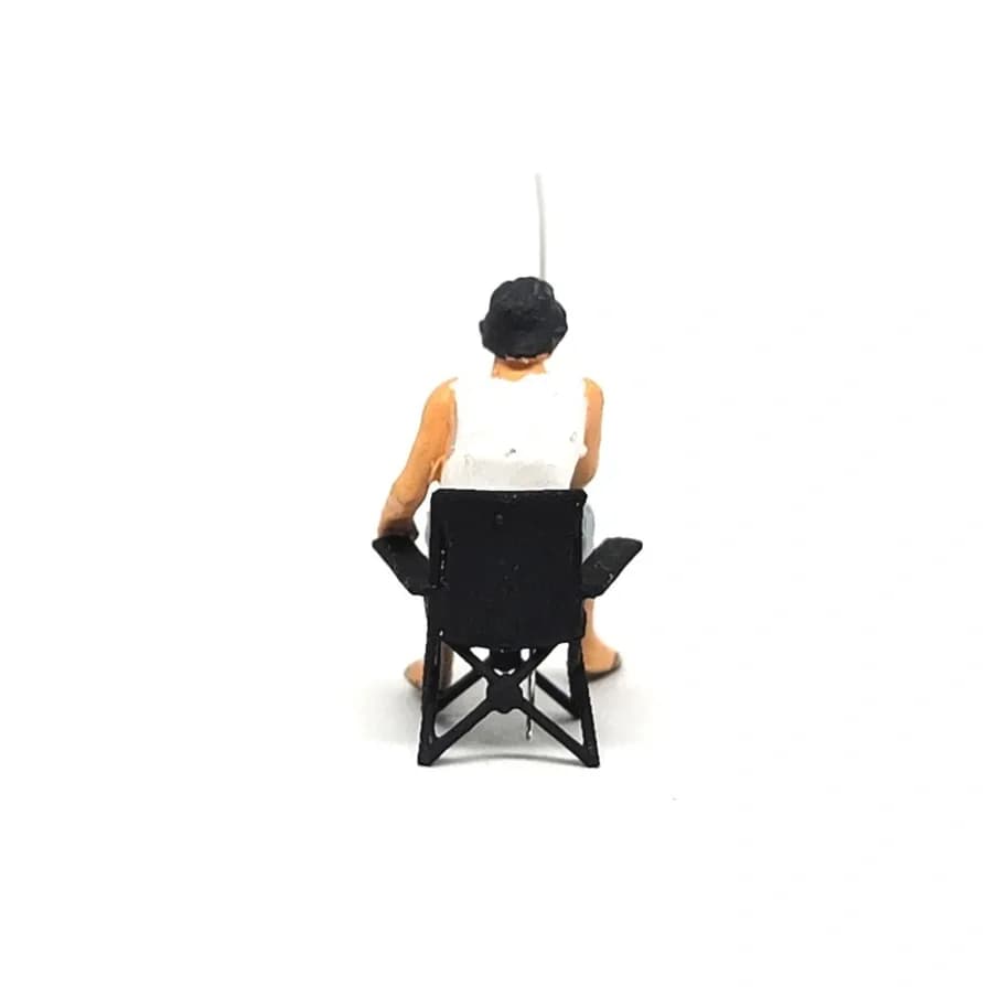 Miniature toy Figure Sugeng mancing kursi camping skala 1-64 diorama thumbnail 7