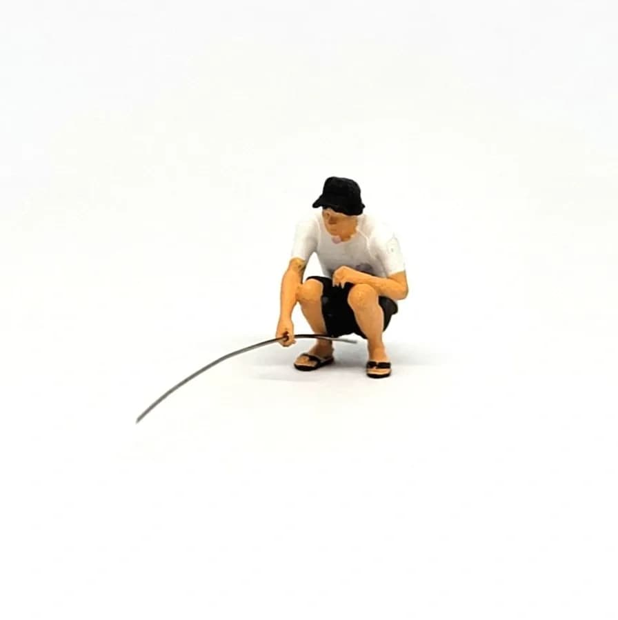 Miniatur toys Figure Sugeng mancing skala 1-64 diorama thumbnail 5