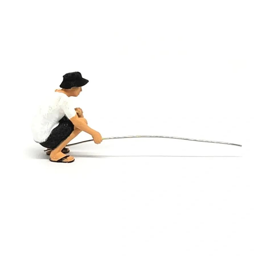 Miniatur toys Figure Sugeng mancing skala 1-64 diorama thumbnail 3