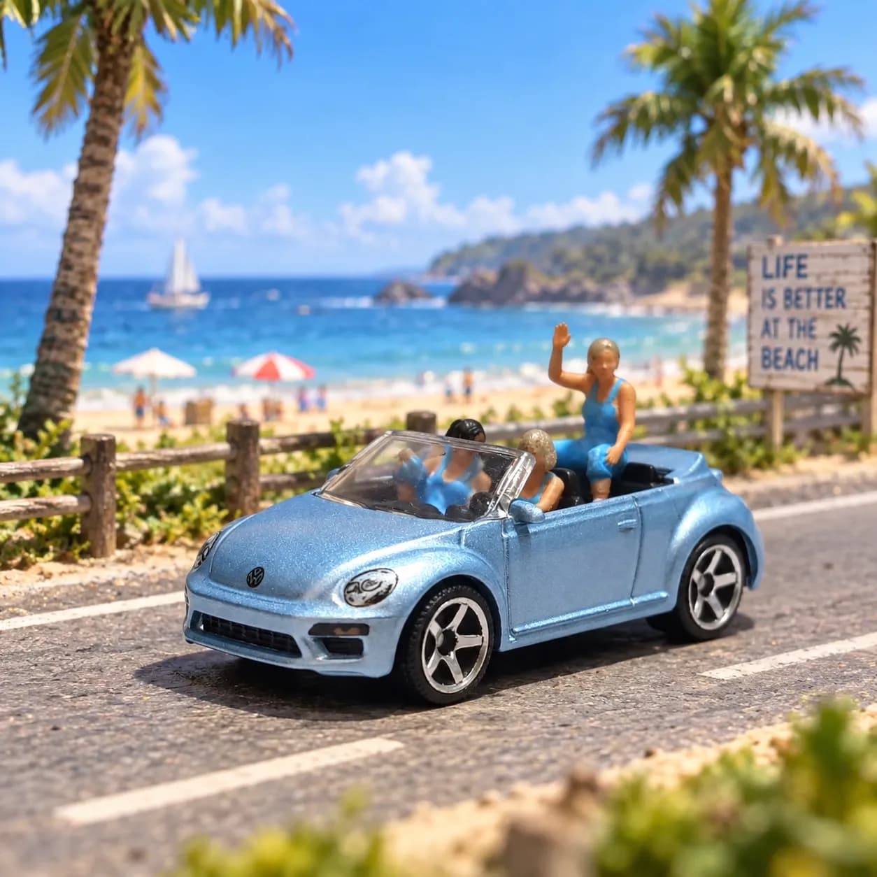 Figure Mindy, Lexi dan Jessica "girls day out" skala 1/64 miniature toy image 1