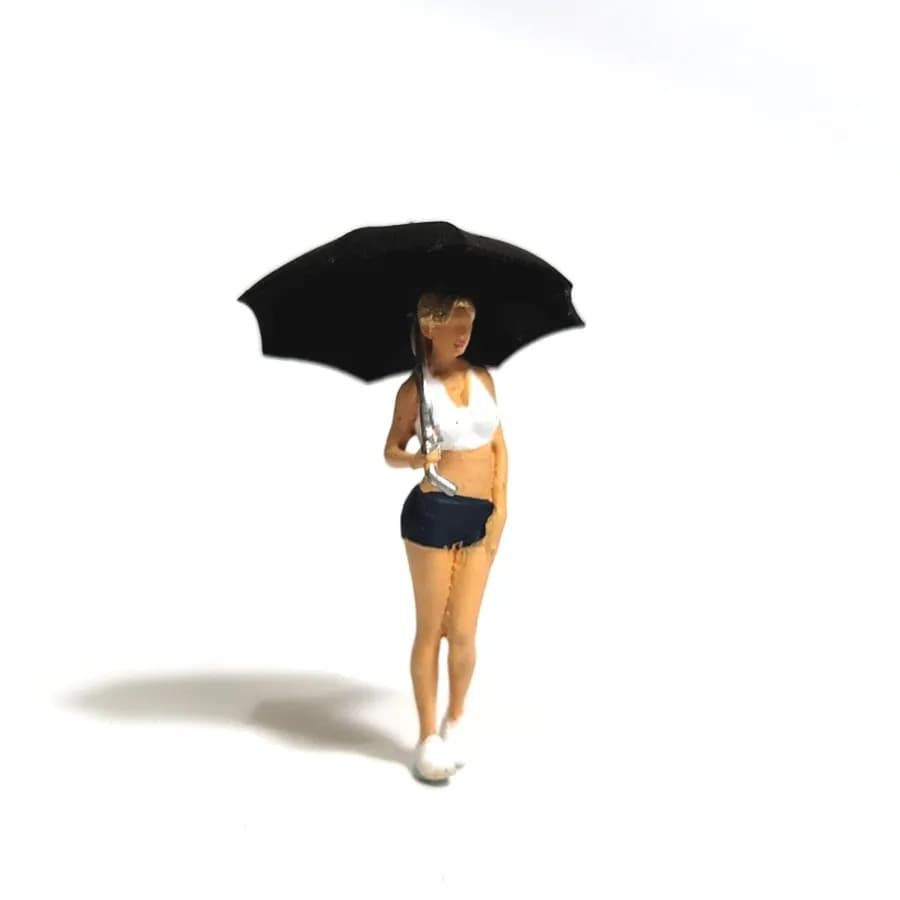 Miniature toy Figure Kelly umbrella girl skala 1-64 diorama diecast thumbnail 6
