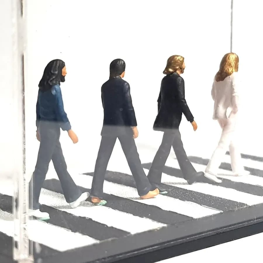 Miniatur toys Figure The Beatles Abbey Road skala 1-64 diorama thumbnail 4