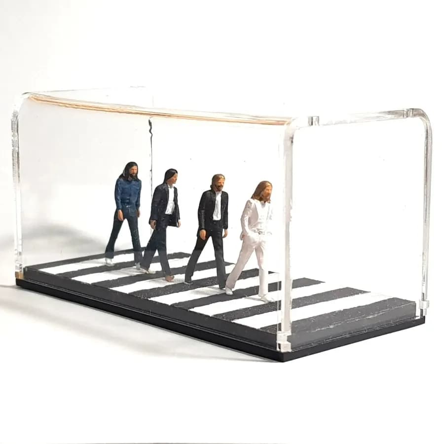 Miniatur toys Figure The Beatles Abbey Road skala 1-64 diorama thumbnail 3