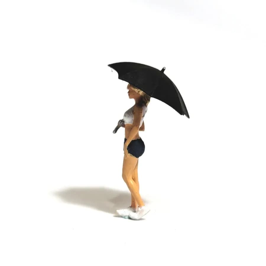 Miniature toy Figure Kelly umbrella girl skala 1-64 diorama diecast thumbnail 4