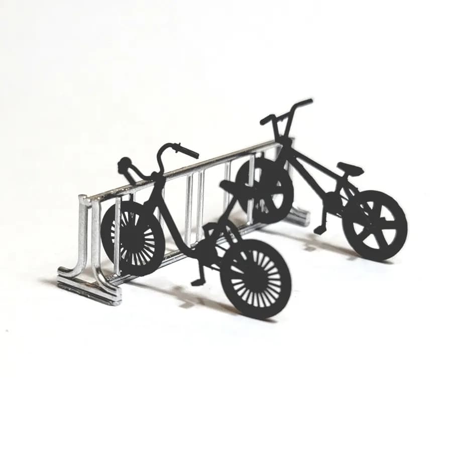 Miniature toy Parkir sepeda bmx skala 1/64 diorama diecast thumbnail 2