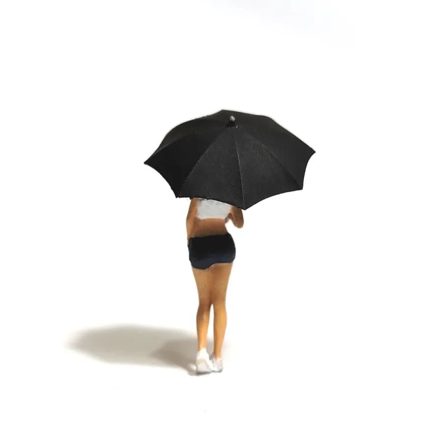 Miniature toy Figure Kelly umbrella girl skala 1-64 diorama diecast thumbnail 3