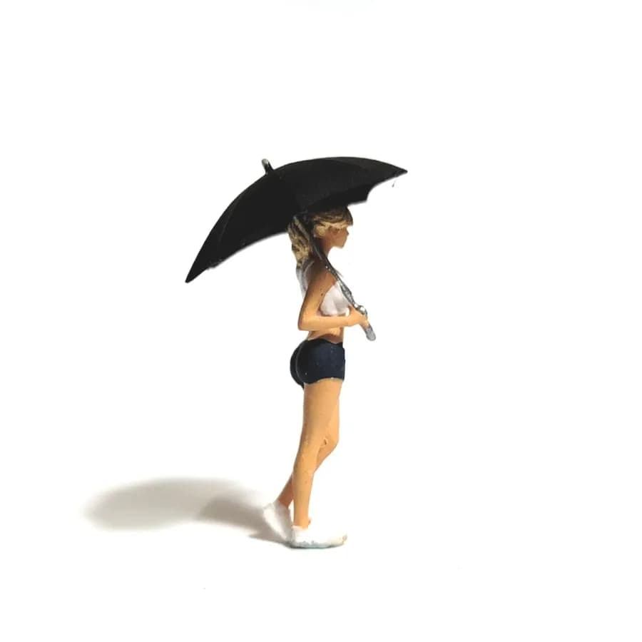 Miniature toy Figure Kelly umbrella girl skala 1-64 diorama diecast thumbnail 2