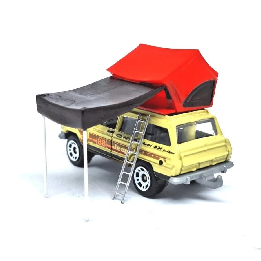 Tenda campervan skala 1/64 miniature diorama thumbnail 2