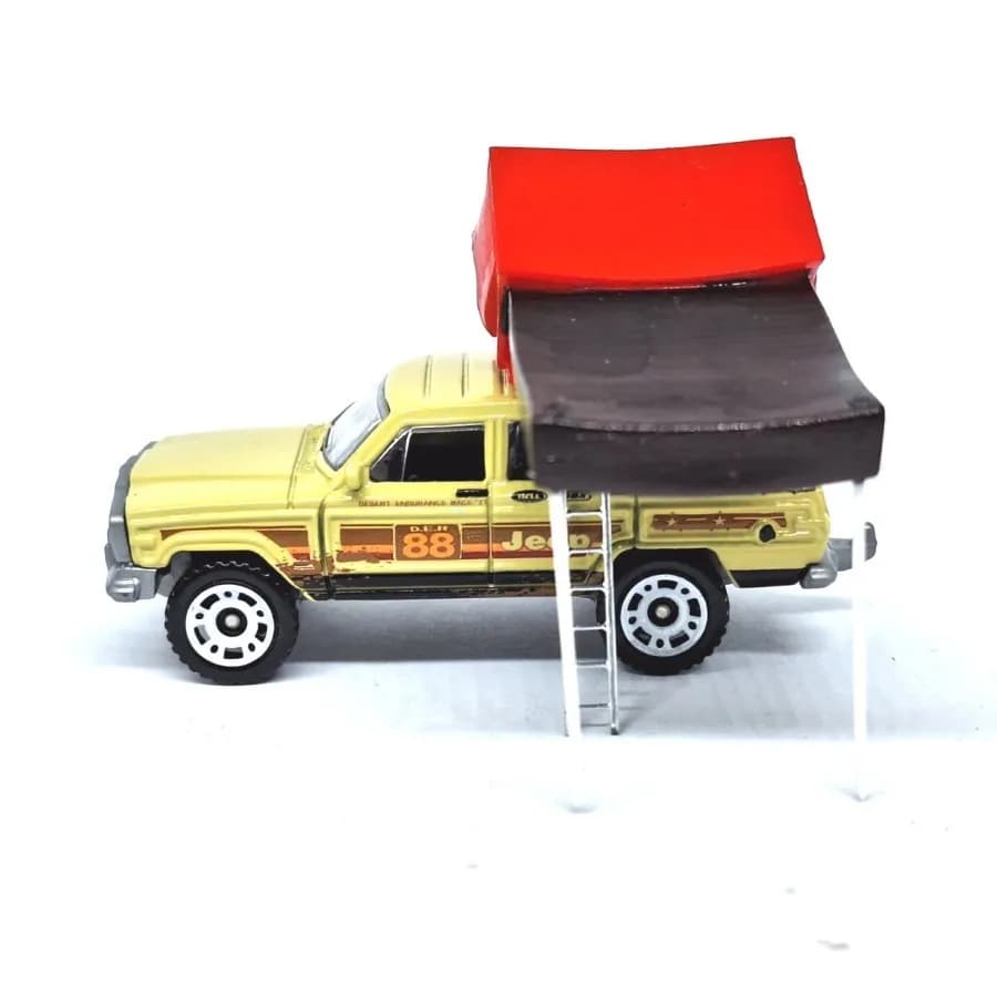 Tenda campervan skala 1/64 miniature diorama thumbnail 3