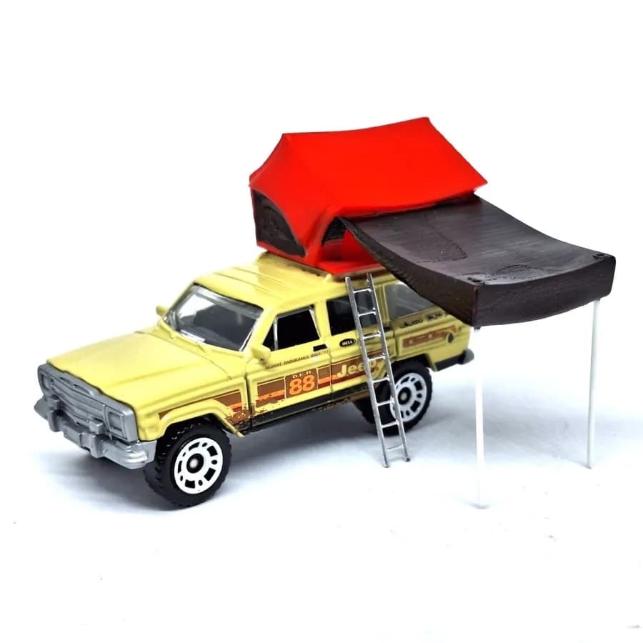 Tenda campervan skala 1/64 miniature diorama thumbnail 4