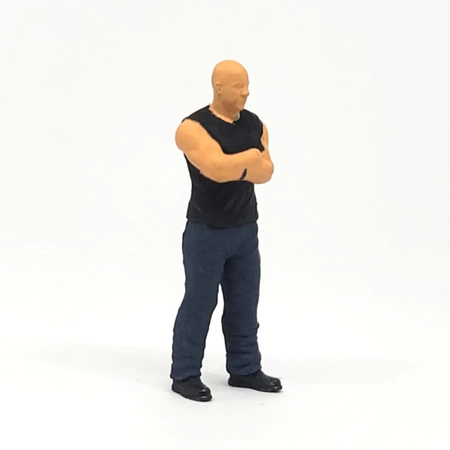 Miniature toy Figure Dom Toretto fnf sidakep skala 16464 diorama thumbnail 4