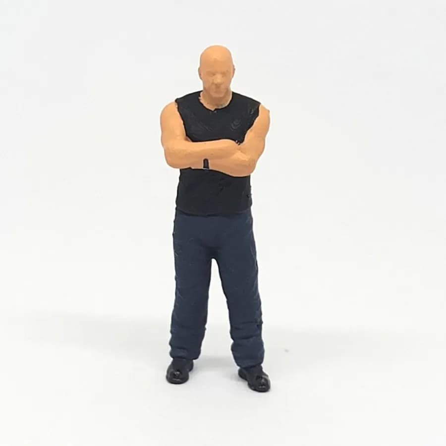 Miniature toy Figure Dom Toretto fnf sidakep skala 16464 diorama thumbnail 5