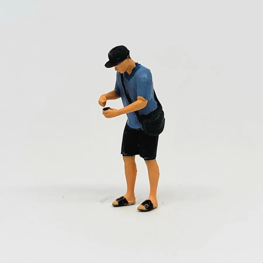 Miniature Toys Figure mang Takim kopi keliling sepeda starling skala 164 miniature diorama thumbnail 5