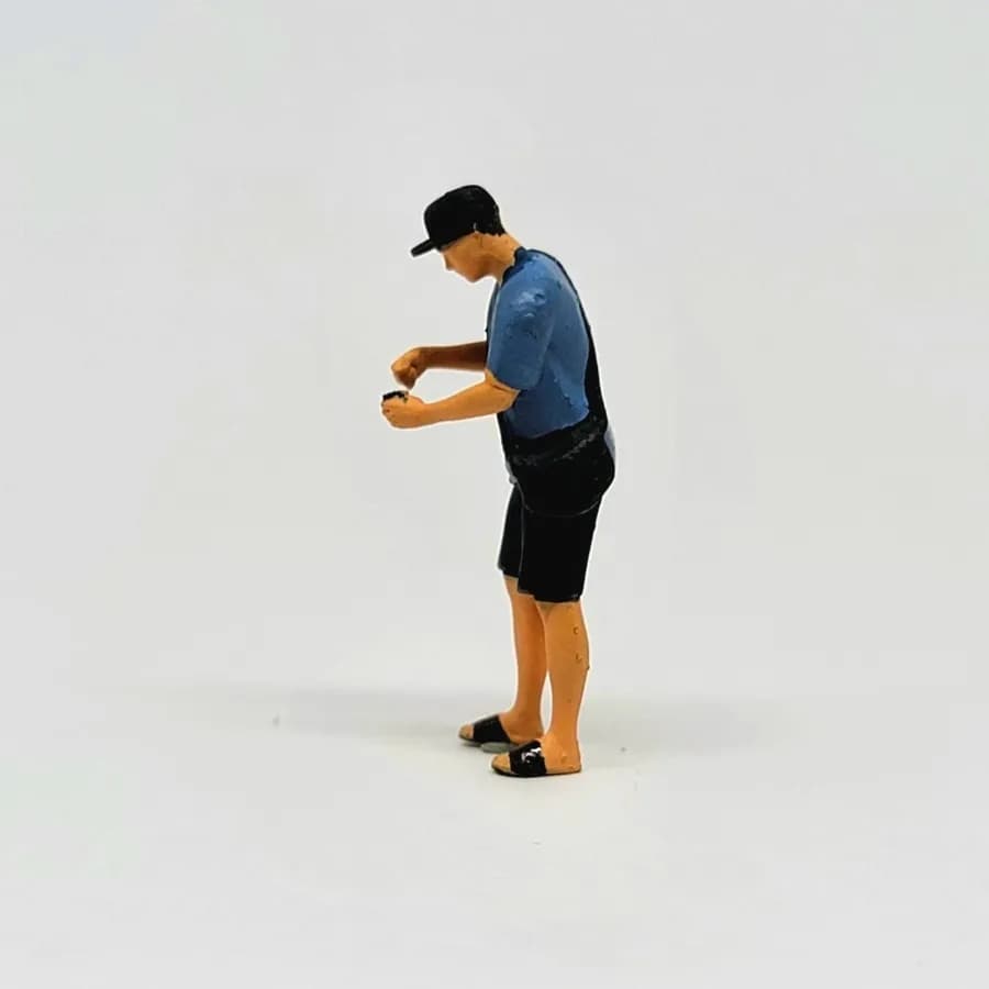 Miniature Toys Figure mang Takim kopi keliling sepeda starling skala 164 miniature diorama thumbnail 6
