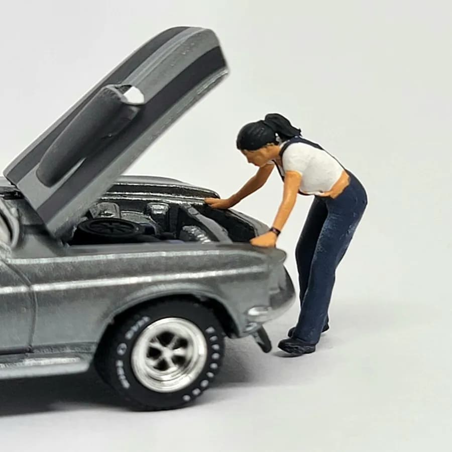 Miniature Toys Figure Santi lady mechanic skala 1-64 diorama thumbnail 2