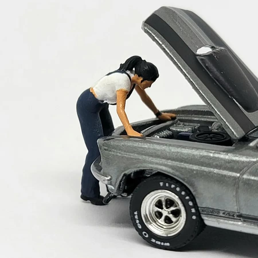 Miniature Toys Figure Santi lady mechanic skala 1-64 diorama thumbnail 3