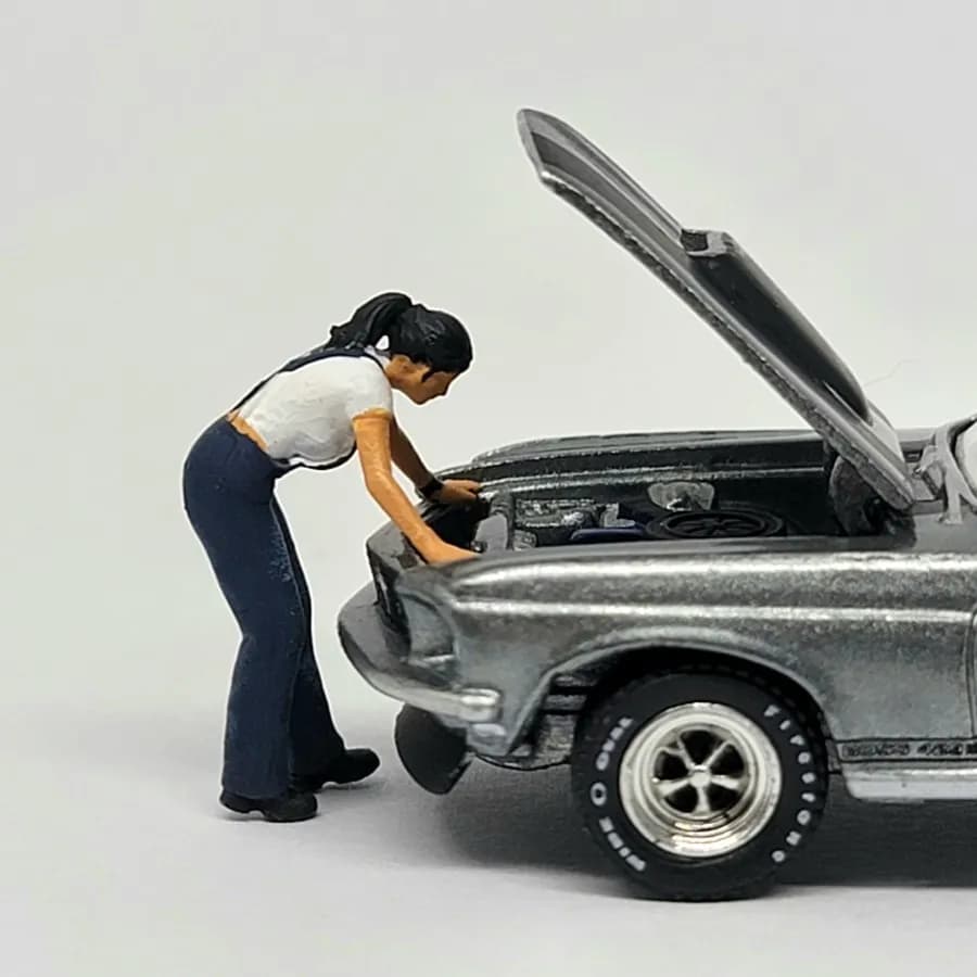 Miniature Toys Figure Santi lady mechanic skala 1-64 diorama thumbnail 4