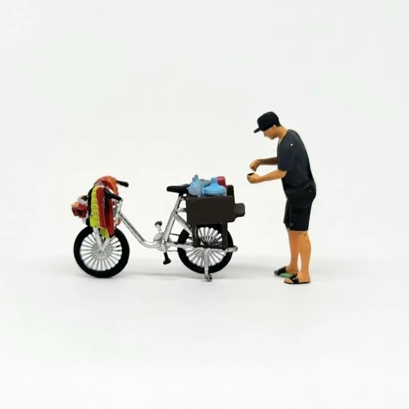 Miniature Toys Figure mang Takim kopi keliling sepeda starling skala 164 miniature diorama thumbnail 4