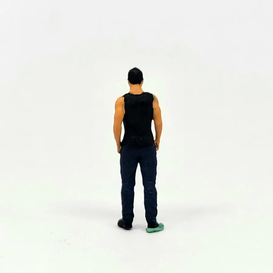 Figure drift king Takashi berdiri fnf fast n furious Tokyo Drift skala 1/64 tiduran miniature diorama thumbnail 6