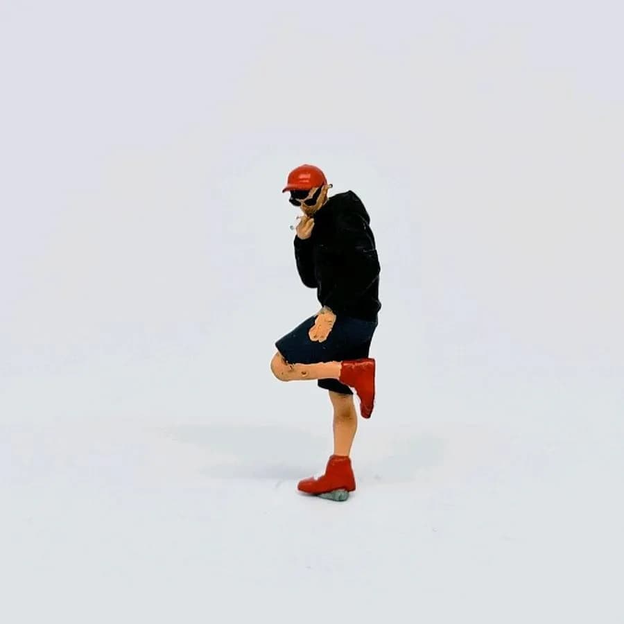 Miniature toy Figure William street style skala 1-64 diorama thumbnail 4
