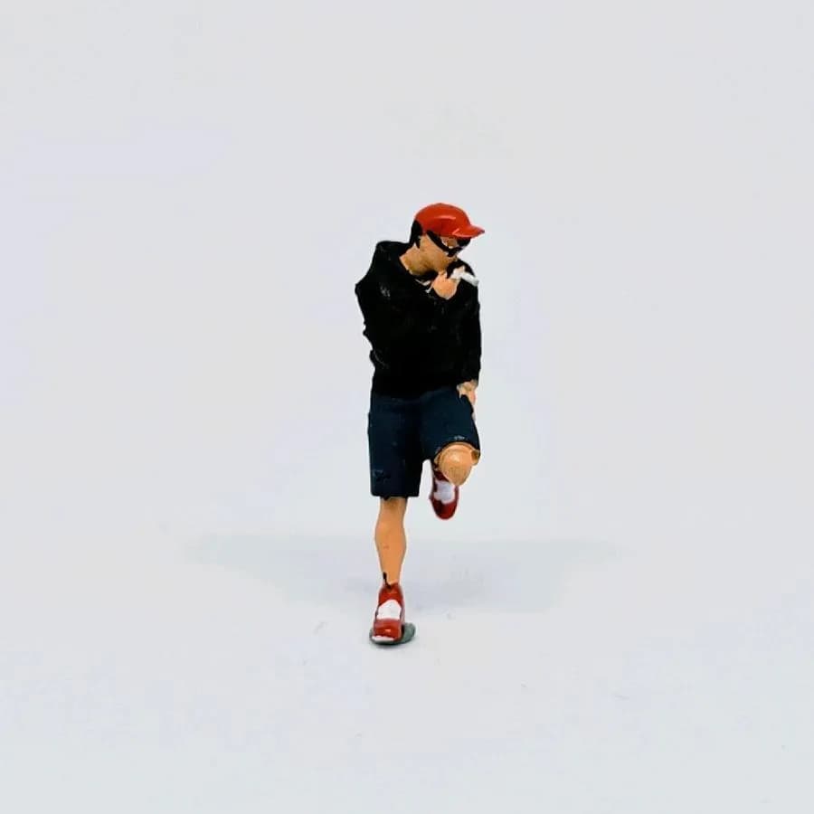 Miniature toy Figure William street style skala 1-64 diorama thumbnail 2