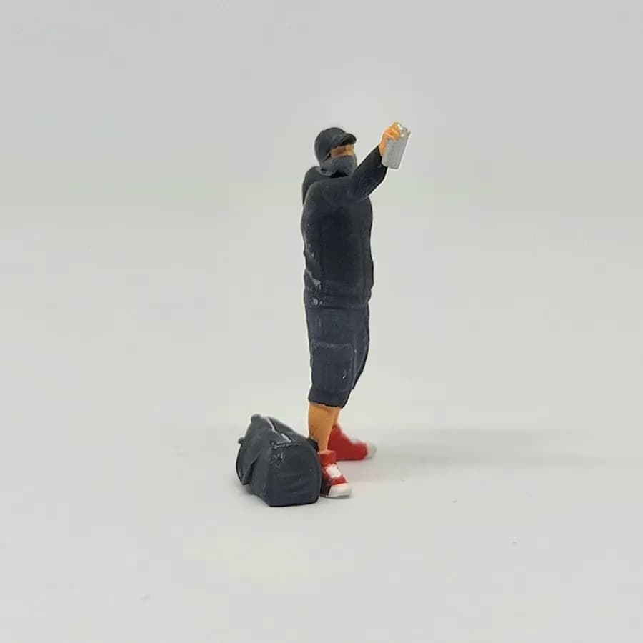 Miniature toy Figure Kai grafiti mural street style skala 1-64 diorama diecast thumbnail 5