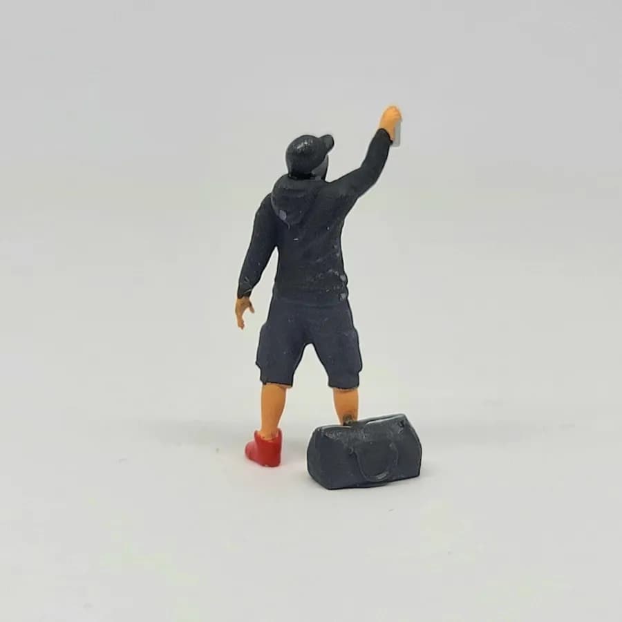 Miniature toy Figure Kai grafiti mural street style skala 1-64 diorama diecast thumbnail 4