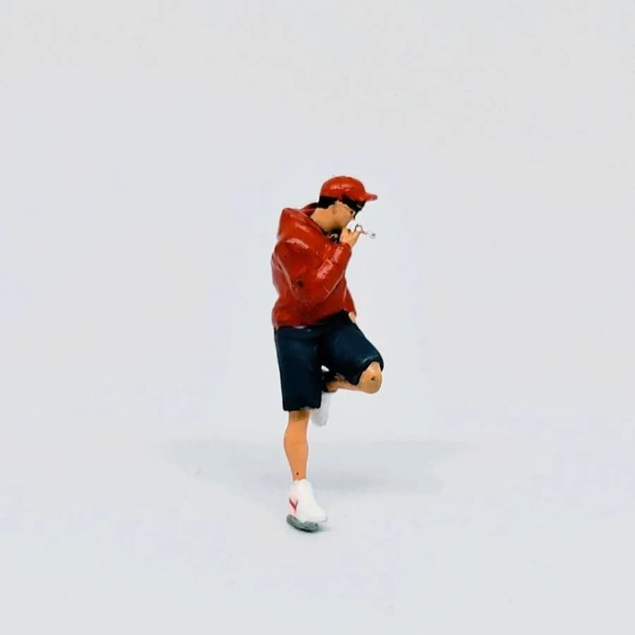 Miniature toy Figure William street style skala 1-64 diorama thumbnail 3