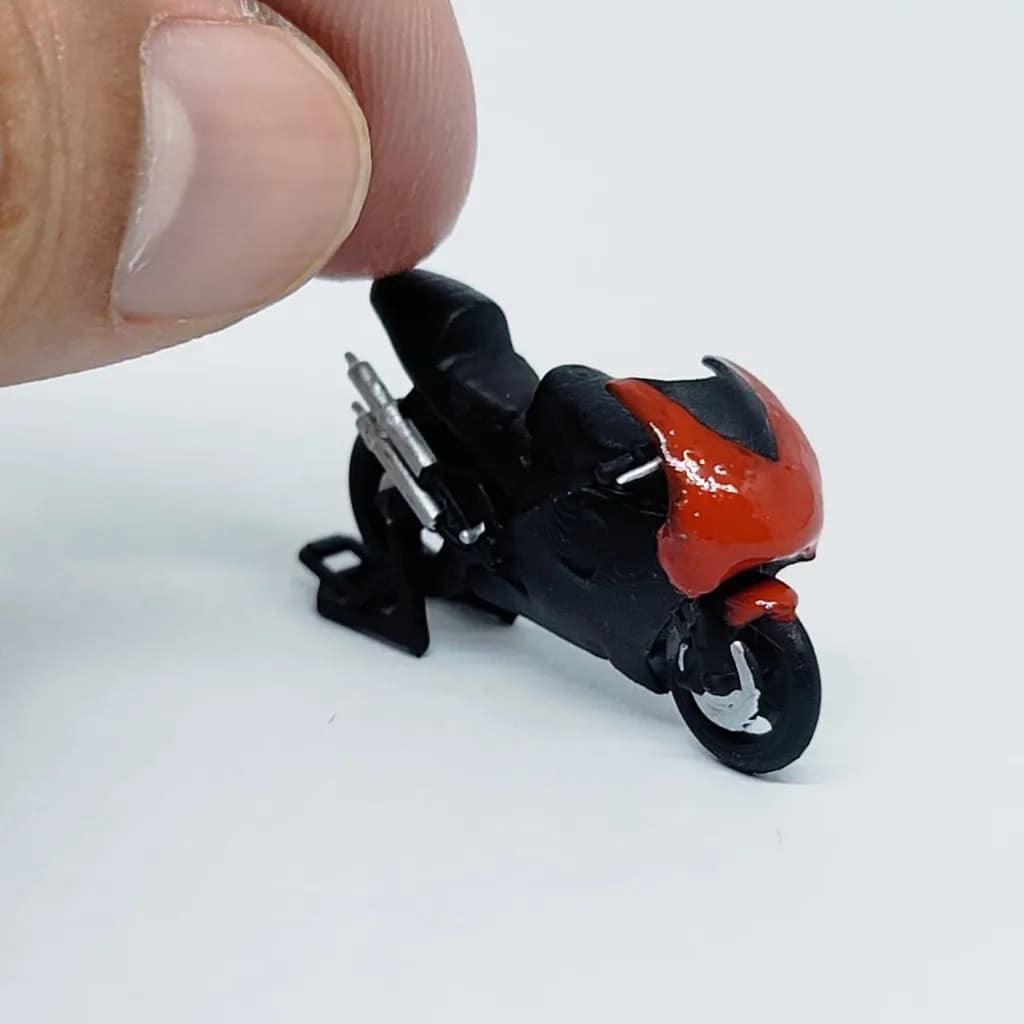 Miniature motor NSR 500cc skala 1/64 diorama diecast thumbnail 7