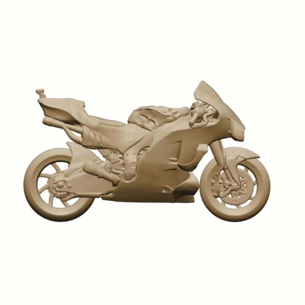 Motor Ducati moto GP24  skala 1-64 diorama miniature thumbnail 4