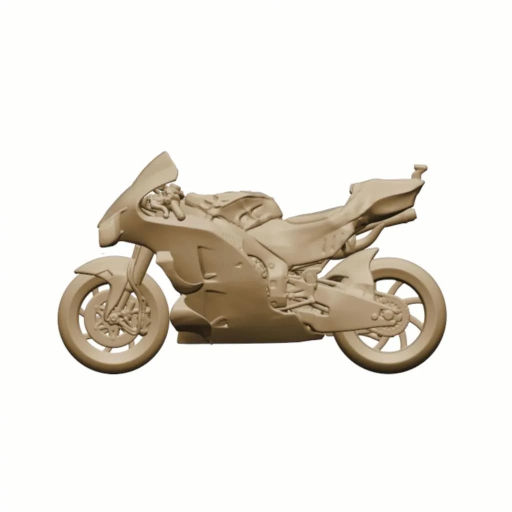 Motor Ducati moto GP24  skala 1-64 diorama miniature thumbnail 3