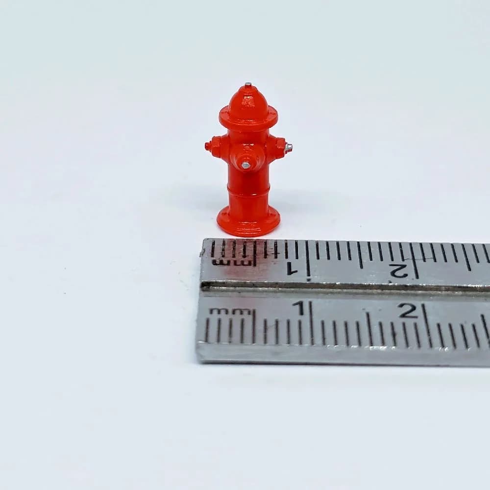 Miniature toy street hydrant skala 1/64 diorama diecast thumbnail 5