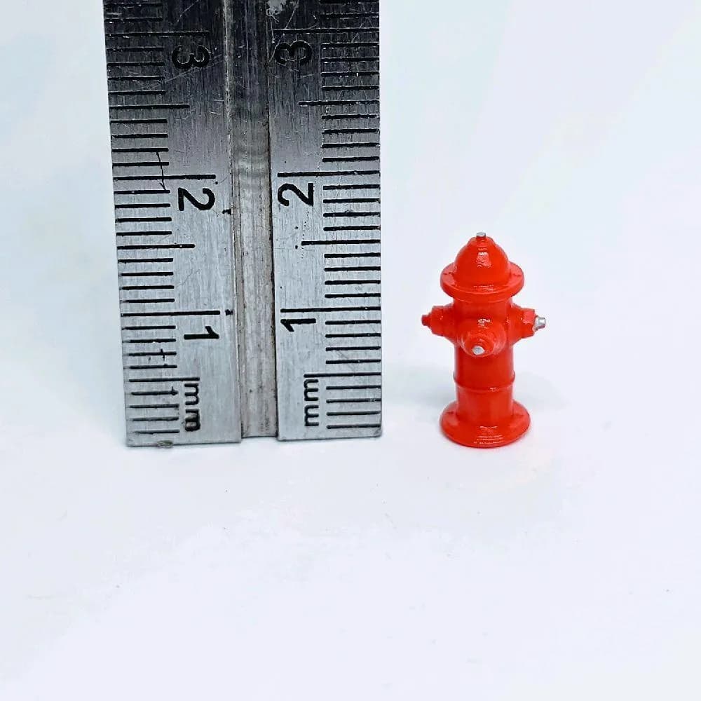 Miniature toy street hydrant skala 1/64 diorama diecast thumbnail 6